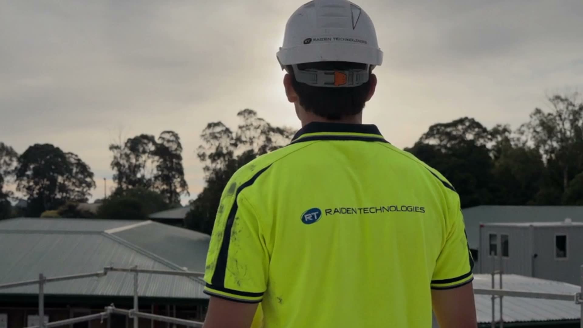 Raiden technician on commercial site — hero