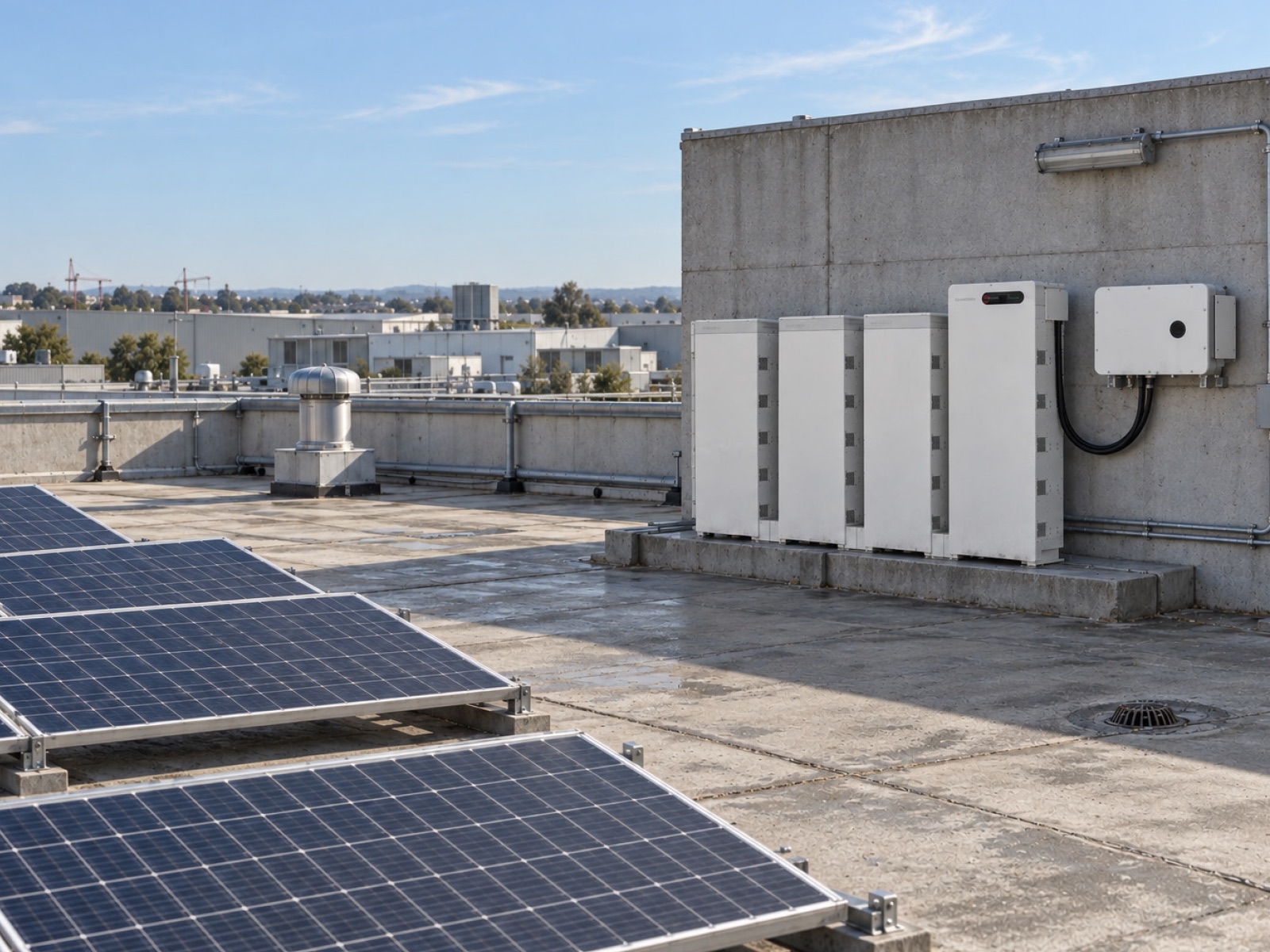 Solar inverters and battery storage